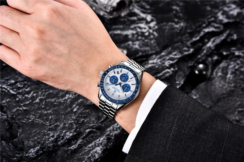 PAGANI DESIGN Men's Watches Top brand Luxury Men Quartz Wrist Watch Automatic Date Speed Great Master Chronograph Reloj Hombre