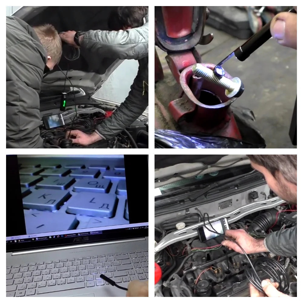 KERUI 1200P/720P WLAN Endoskop Wasserdichte Inspektions-Schlangenkamera USB Boreskop für Autos für iPhone & Android Smartphone