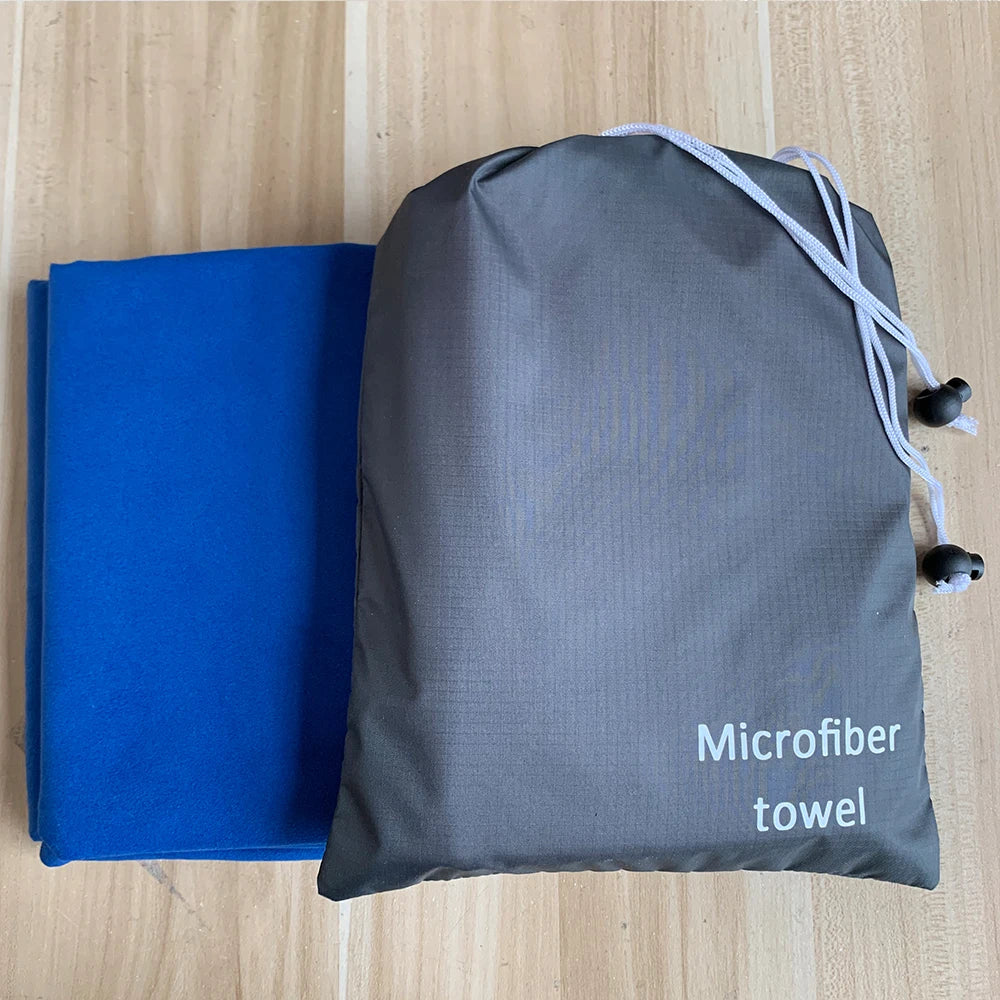 Zipsoft Microfiber Travel Towel Beach Sports Bag Fast Drying Swimming Gym Camping Light Weight Brand New Hot Yoga Mat Christmas