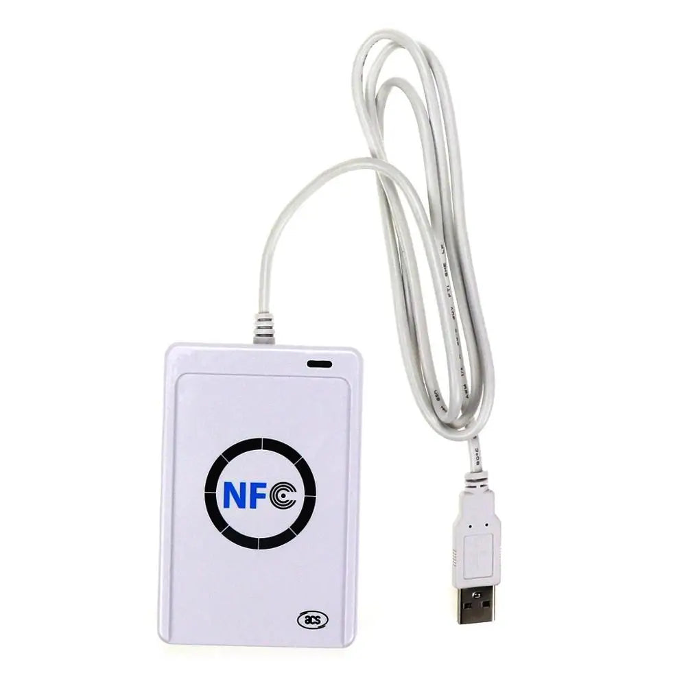 NFC ACR122U RFID smart card Reader Writer Copier Duplicator writable clone software USB S50 13.56mhz ISO 14443+5pcs UID Tag