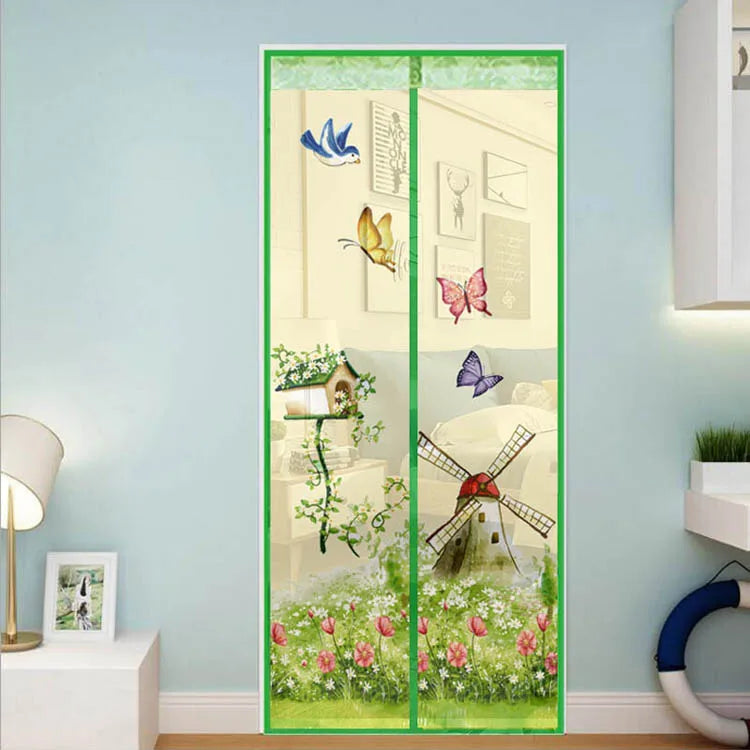 Hands-free Magnetic Mosquito net door screen mesh Automatic Closing Anti Mosquito Insect Fly Bug door curtain net Custom Size