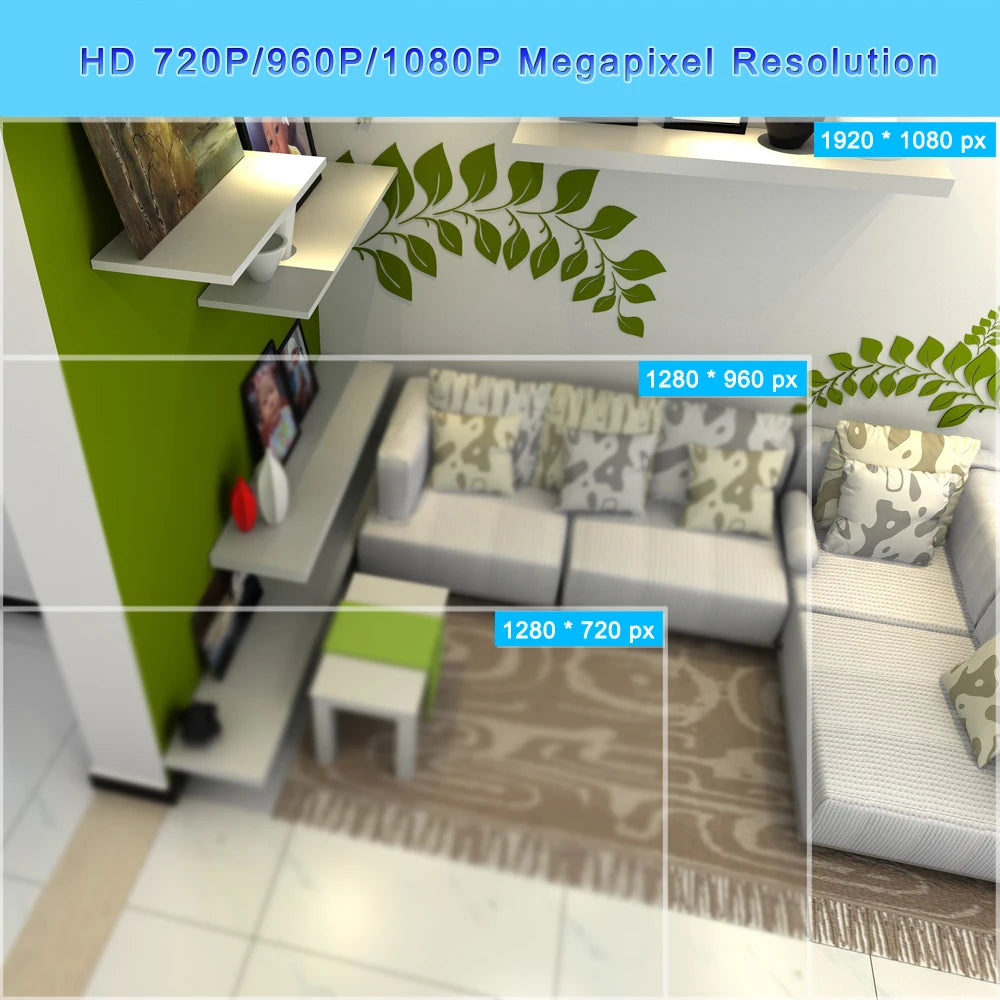 Hamrolte 5MP CCTV Camera 5MP 1.7MM Fisheye Lens 180Degree Panoramic AHD Camera Night Vision Waterproof Outdoor Bullet Camera