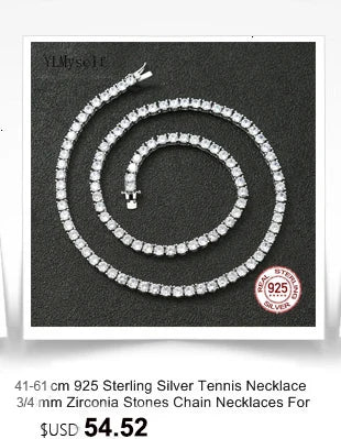 Real 925 Jewelry For Women/Men Pave 3 mm Montana Blue Sapphire Cubic zircon Hip Hop Rock Pure Silver 15-21 cm Tennis Bracelet