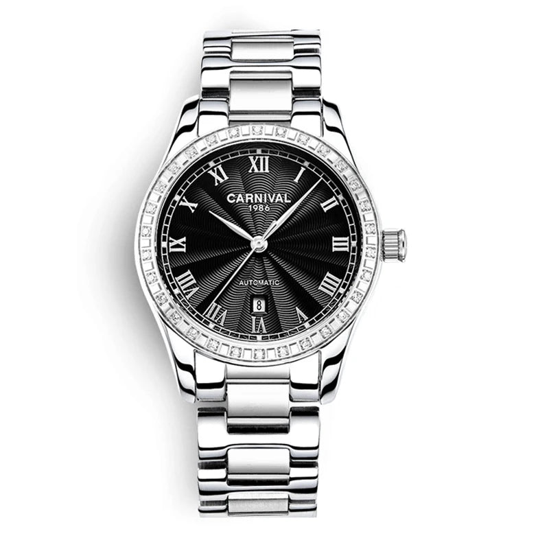 CARNIVAL Women Watches Mechanical Watch Luxury Bracelet Wrist Wristwatch Elegant Ladies Automatic Clock Watch Relogio Feminino