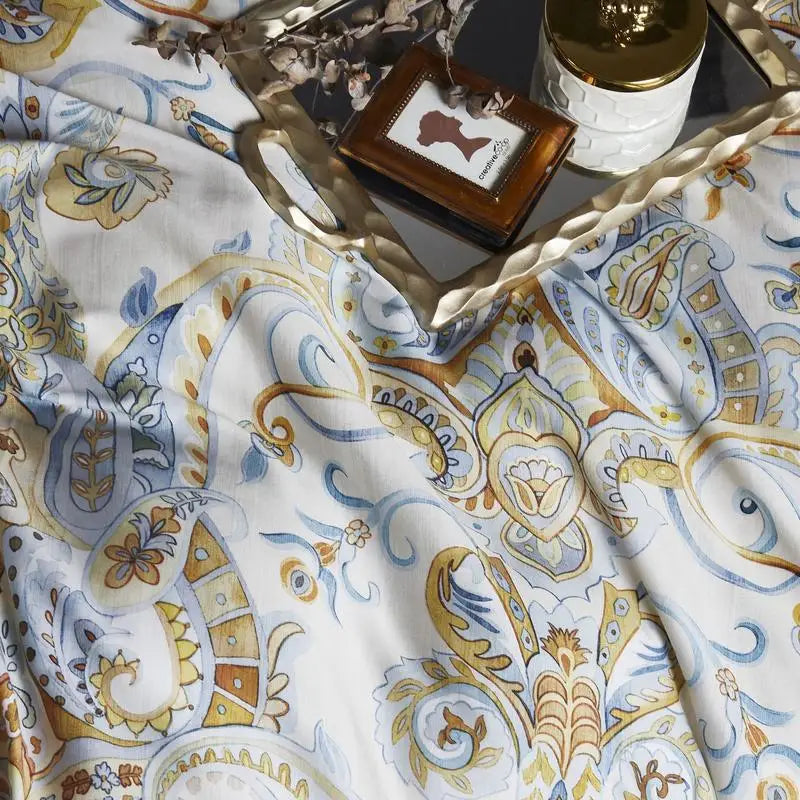 HD printed Birds Branch printed Premium Egyptian cotton Silky Soft Duvet Cover Family size US King Queen Size Bedding Set 4/6Pcs