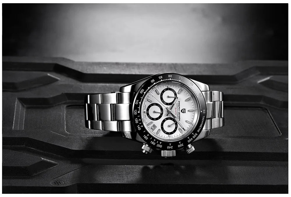 2025 New PAGANI DESIGN Chronograph Luxury Quartz Wrist Watch For Men Automatic Date 100M Waterproof JAPAN VK63 Movt Reloj Hombre