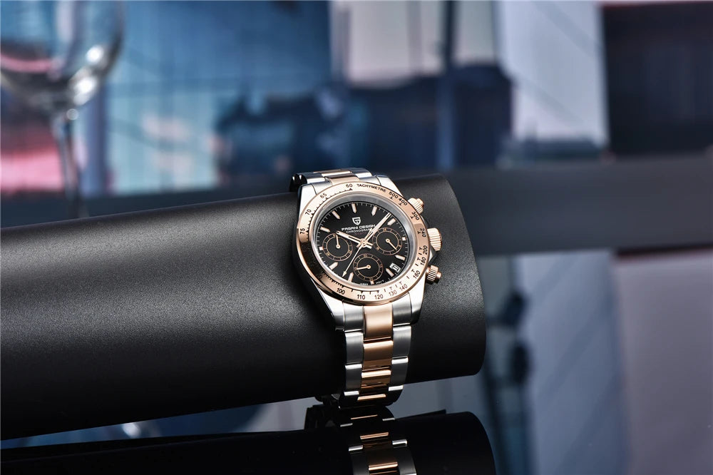 2025 New PAGANI Design Top Brand Men's Sports Quartz Watches Sapphire Stainless Steel Waterproof Chronograph Luxury Reloj Hombre