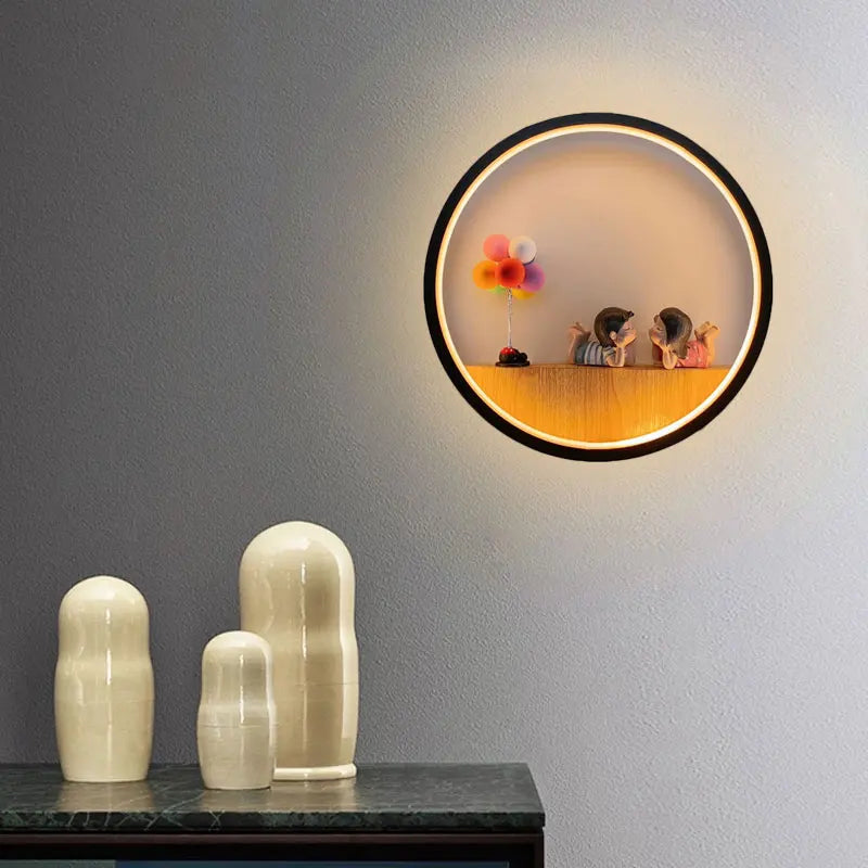 Modern minimalist LED cartoon wall lamp bedroom bedside lamp living room background wall aisle decorative lamp creative children