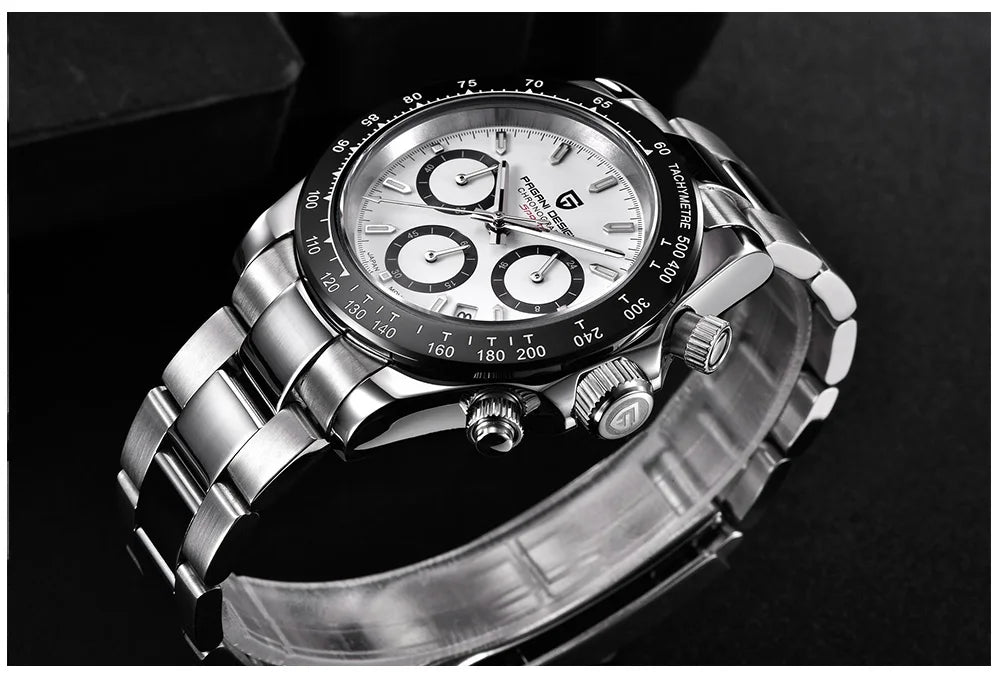 PAGANI DESIGN New 2024 Quartz Men's Watches Business Watch Mens Watches Top Brand Luxury Watch Men Chronograph VK63 Waterproof