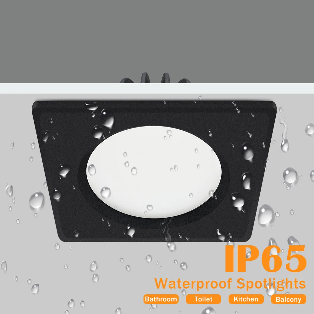 Waterproof LED Ceiling Lamp 7W 15W LED Recessed Ceiling Lights for Bathroom Spot Light Led Spotlight Fixture Kitchen Panel Light