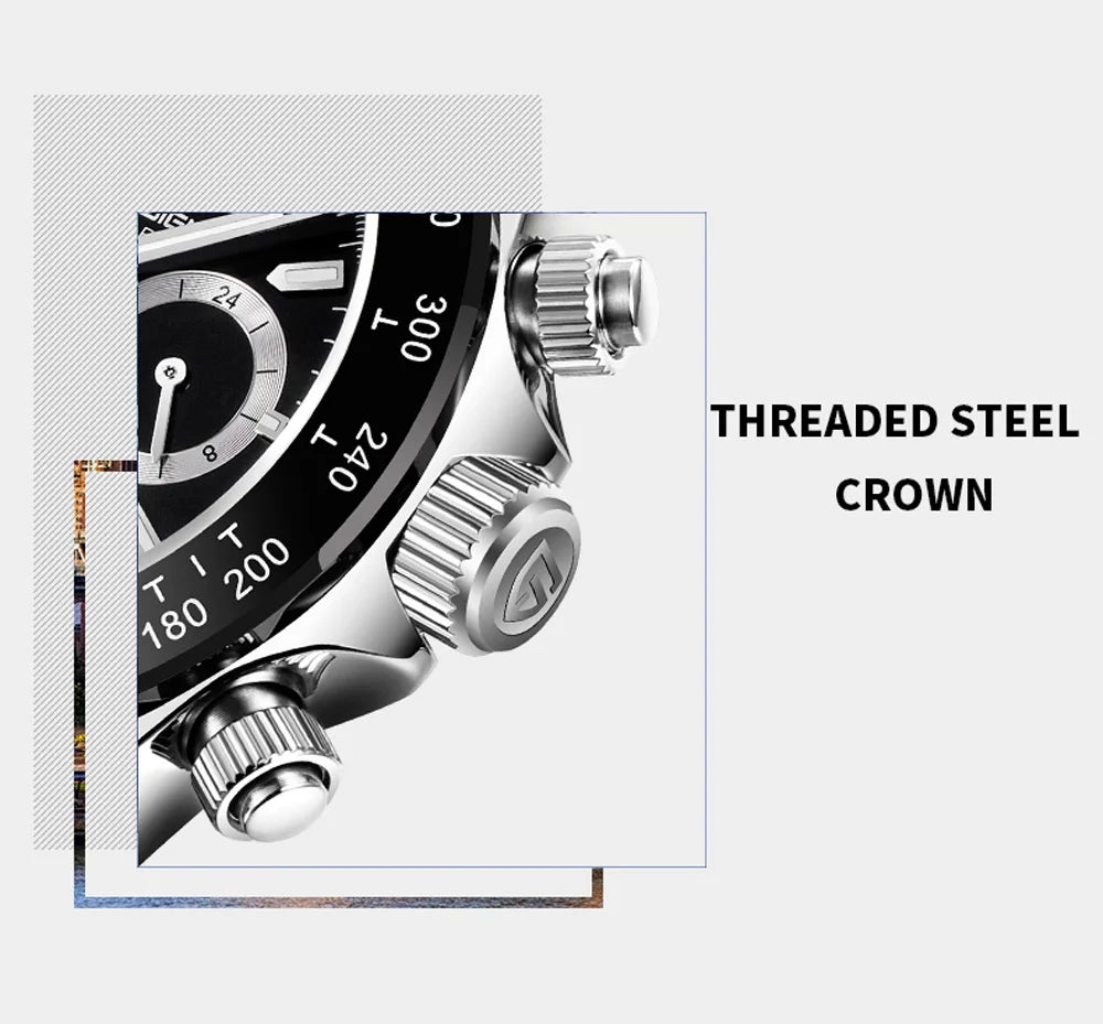 PAGANI DESIGN New 2024 Quartz Men's Watches Business Watch Mens Watches Top Brand Luxury Watch Men Chronograph VK63 Waterproof