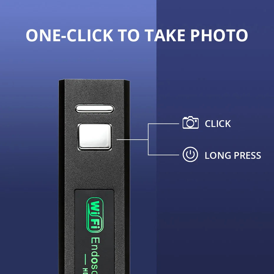 KERUI 1200P/720P WLAN Endoskop Wasserdichte Inspektions-Schlangenkamera USB Boreskop für Autos für iPhone & Android Smartphone