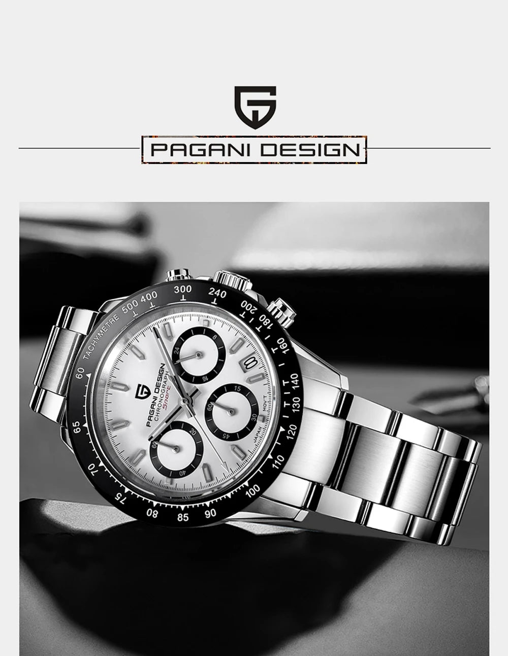 PAGANI DESIGN 2025 New Sport Chronograph Top Brand Luxury Quartz Watch For Men Sapphire crystal  Automatic Date Wrist watch Men