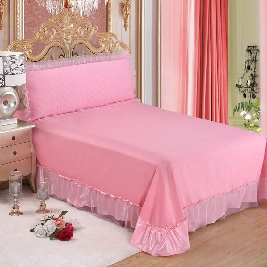 Red Jacquard Satin Cotton Bedding Set Luxury Heart-shaped Lace Princess Wedding Duvet Cover Bed Sheet Bedspread Pillowcases