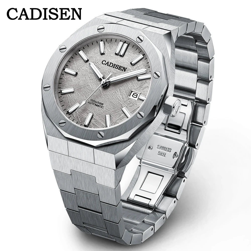 CADISEN 42MM Men's Mechanical Watch Luxury NH35A Movement Automatic Watches Sapphire Mirror 10Bar Waterproof Watch For Men