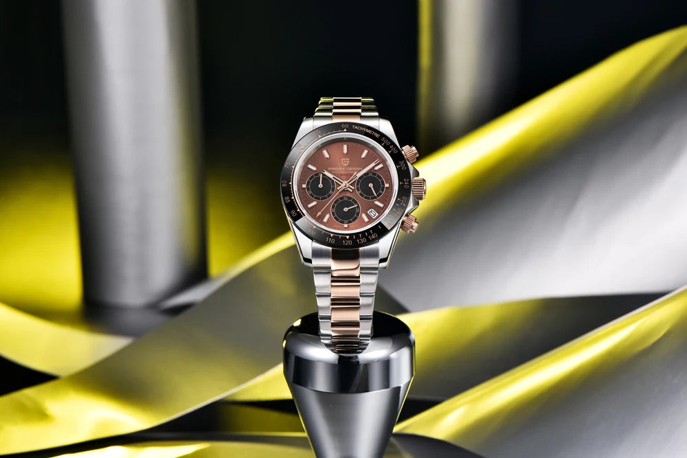 PAGANI DESIGN 2023 New Black Mens Watches Brand Luxury Quartz Watch For Men Chronograph Sports Waterproof Luminous Reloj Hombre