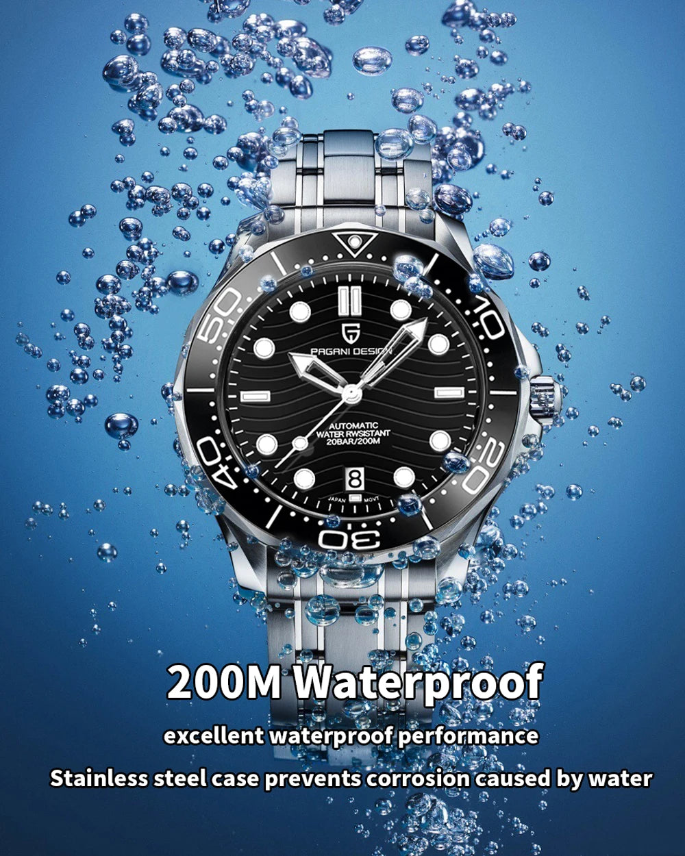 2025 New PAGANI DESIGN 007 Men's Watches Luxury Automatic Watch For Man NH35 Mechanical Wristwatches AR Sapphire Luminous Clock