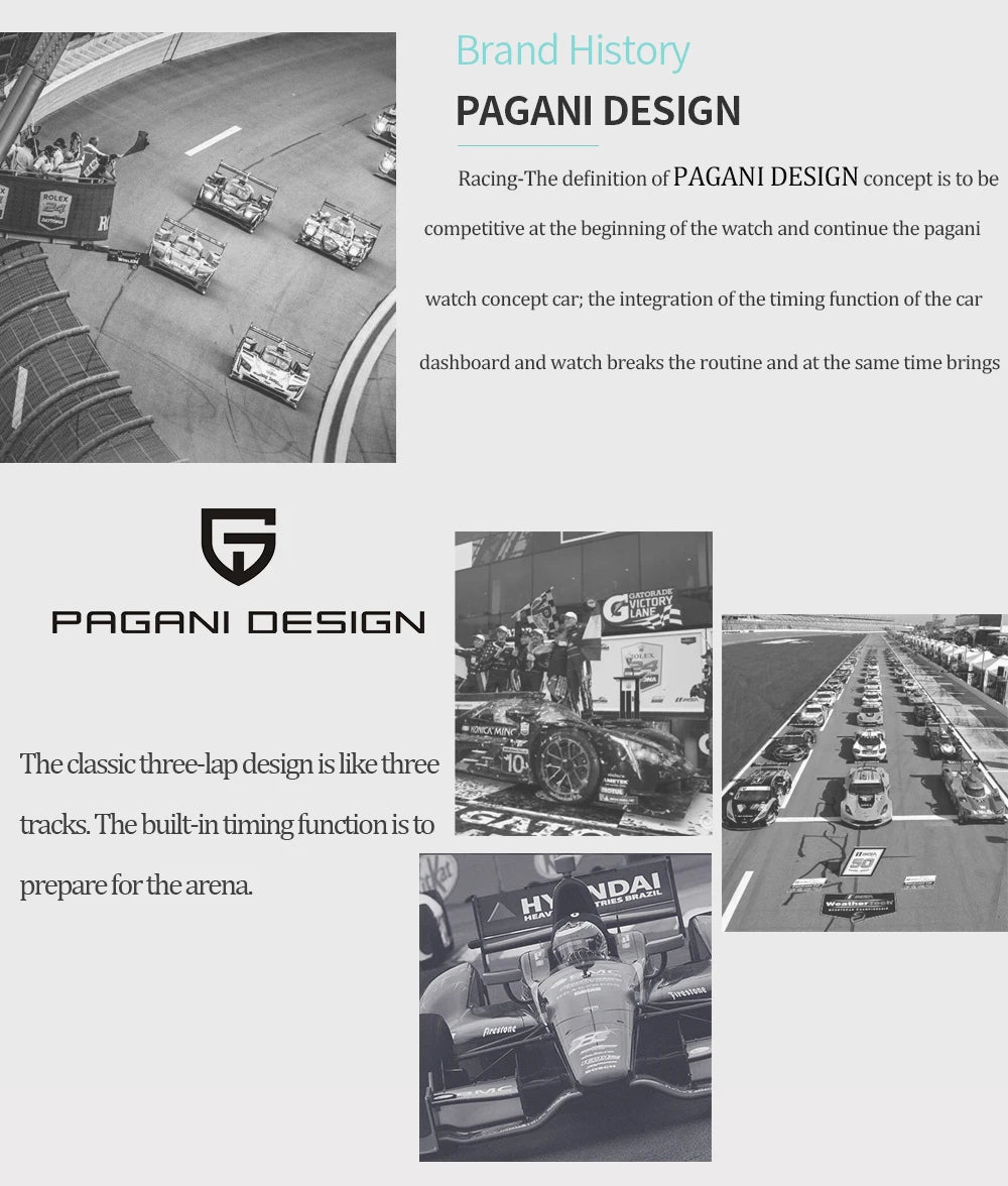 PAGANI DESIGN 2023 New Black Mens Watches Brand Luxury Quartz Watch For Men Chronograph Sports Waterproof Luminous Reloj Hombre