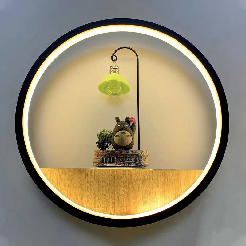 Modern minimalist LED cartoon wall lamp bedroom bedside lamp living room background wall aisle decorative lamp creative children