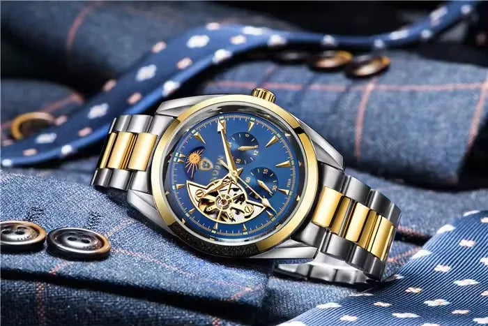 TEVISE T795A 795A Brand Men's Watch Fashion Automatic Hollow Men Watch Luxury Stainless Steel Strap Luminous Mechanical Watches