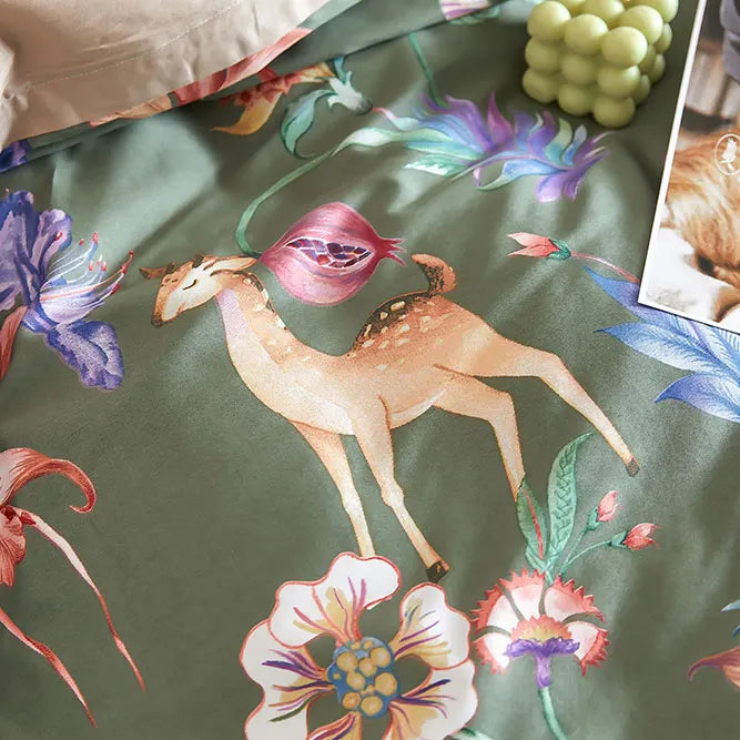 Svetanya Print Egyptian Cotton Bedding Sets Ru Queen King Size Bed Linens Pillowcase Sheet Duvet Cover Set
