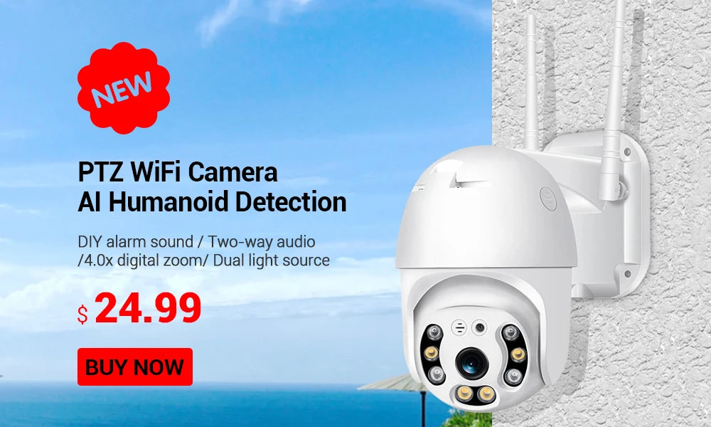 Hamrolte 5MP CCTV Camera 5MP 1.7MM Fisheye Lens 180Degree Panoramic AHD Camera Night Vision Waterproof Outdoor Bullet Camera