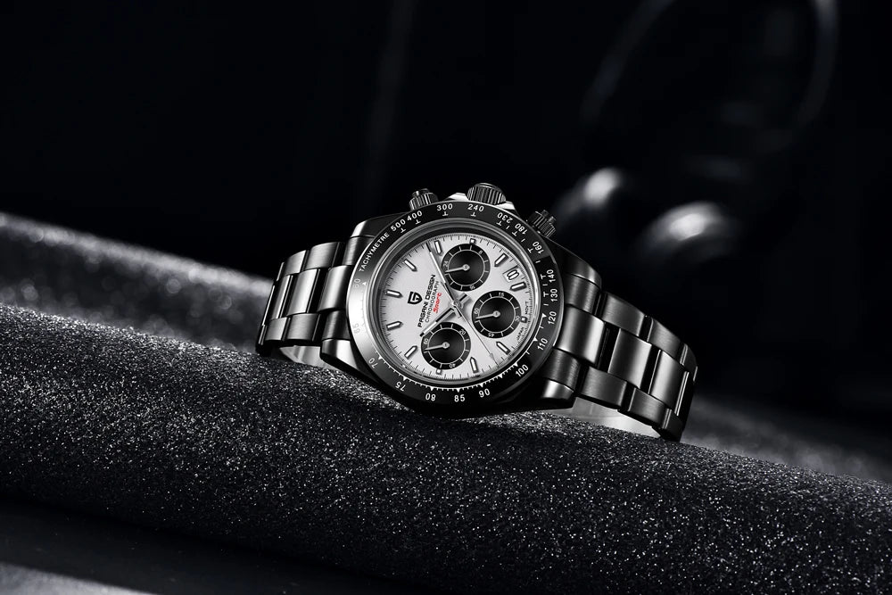 PAGANI DESIGN 2023 New Black Mens Watches Brand Luxury Quartz Watch For Men Chronograph Sports Waterproof Luminous Reloj Hombre