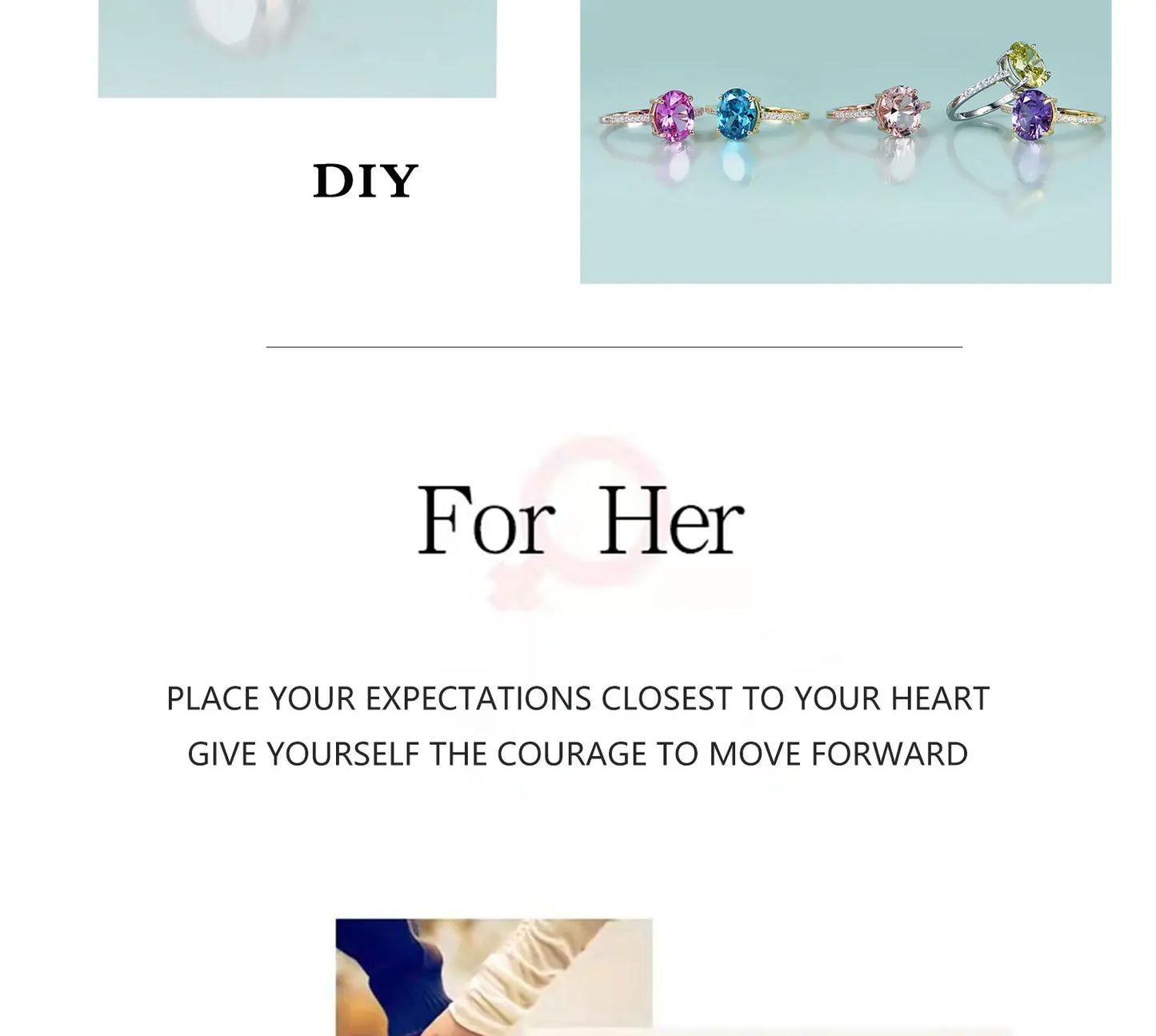 GEM'S BEAUTY Rose Gold Filled Sterling Silver Natural Morganite Rings Oval Cut Handmade Romantic For Women Engagement Rings