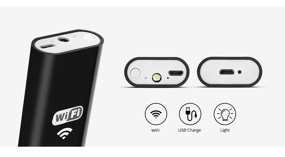 KERUI 1200P/720P WLAN Endoskop Wasserdichte Inspektions-Schlangenkamera USB Boreskop für Autos für iPhone & Android Smartphone