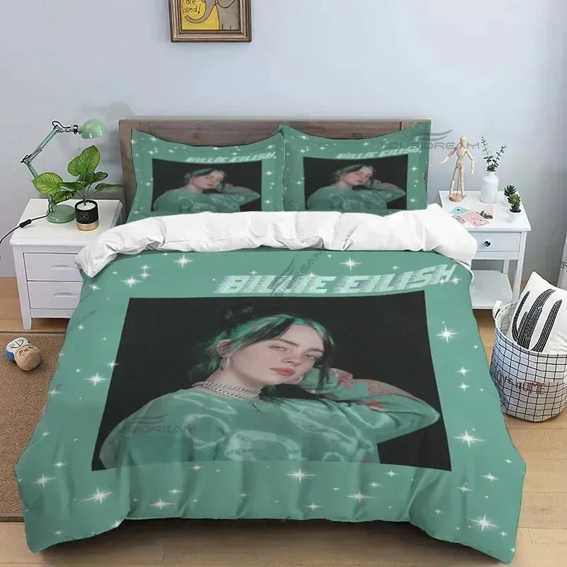 Popular Star B-E Singer Bedding Set Duvet Cover Bed Set Quilt Cover Pillowcase Comforter king Queen Size Boys Adult Bedding Set