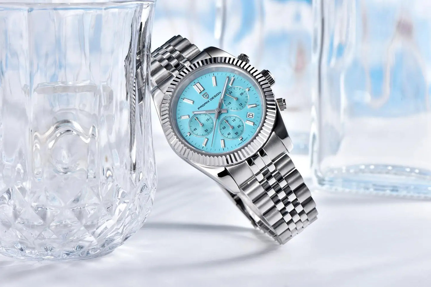 PAGANI DESIGN 2025 New PD1814 quartz watch VD53 thick 12mm stainless steel C3 sapphire watches for man pagani design watches