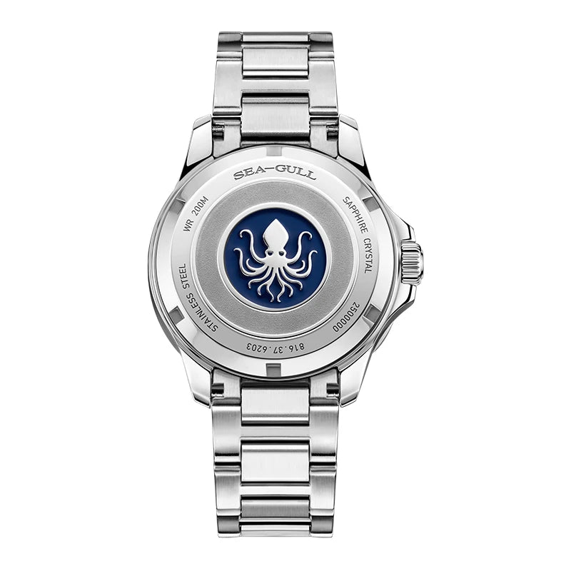 Seagull Automatic Man Watch Ocean Series 200M Waterproof Luminous Sapphire Crystal  Fashion Diving Mechanical Wristwatches 6203