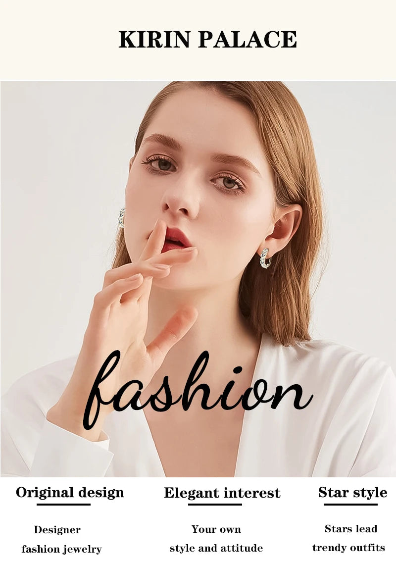 Women's Luxury Full Moisanite Diamond Hoop Earrings 4mm&2mm D Color VVS1 2.76cttw 100% 925 Sterling Silver Hoops Earrings