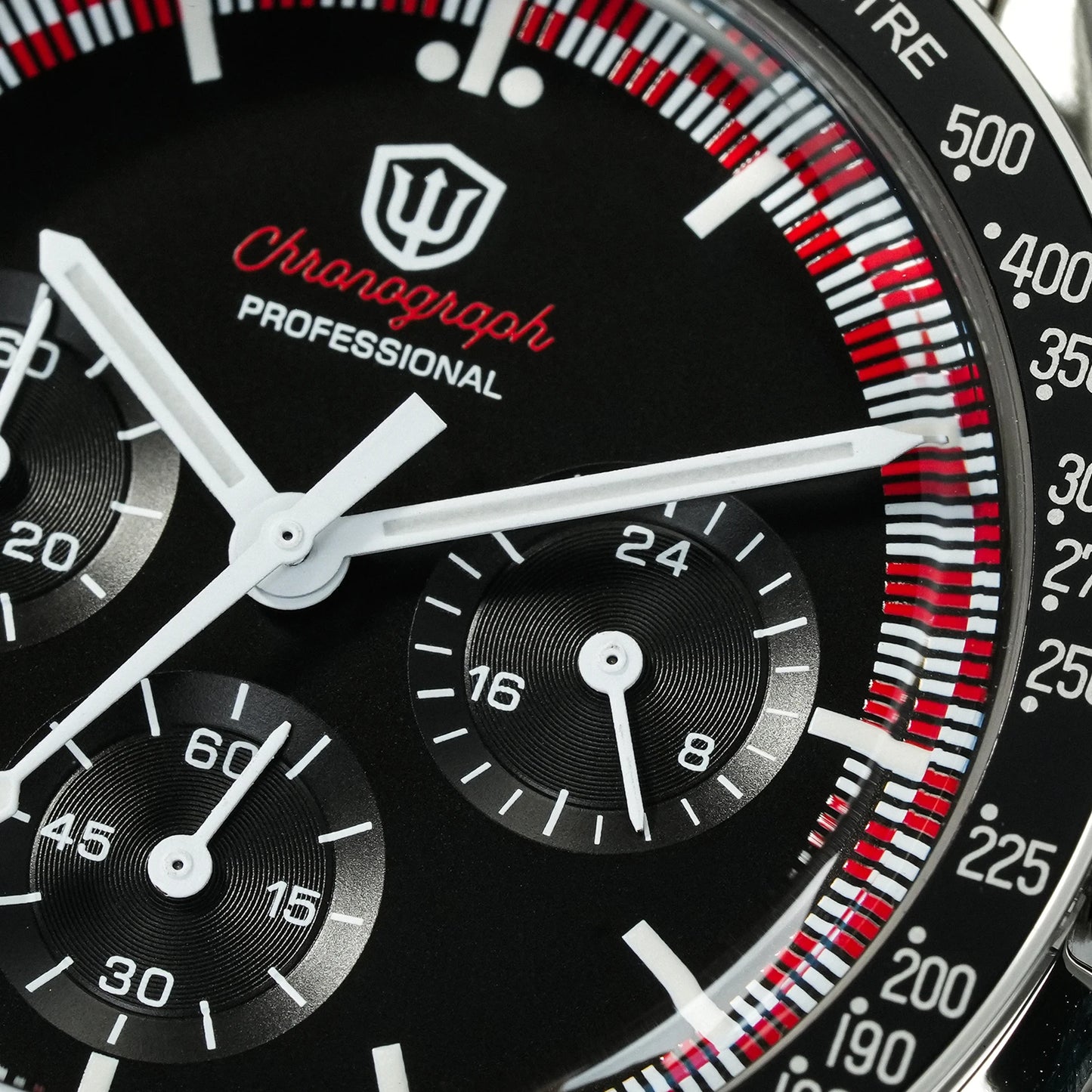 Watchdives New WD1863 Watch VK63 Chronograph Movement Aluminum Bezel BGW9 Luminous Bubble Sapphire Crystal 39mm Vintage Watches