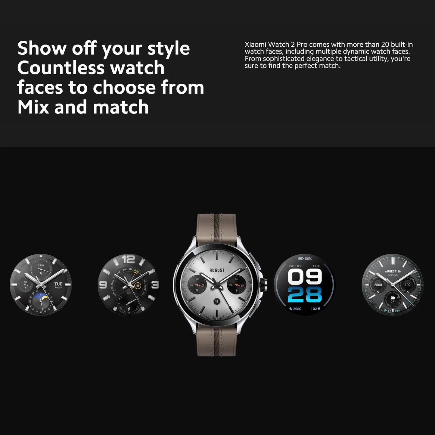 Xiaomi Watch 2 Pro 2GB 32GB 1.43" AMOLED Display 326 PPI 150+ Sports Modes Qualcomm Snapdragon W5+ Gen 1 Magnetic Charge 54.5g