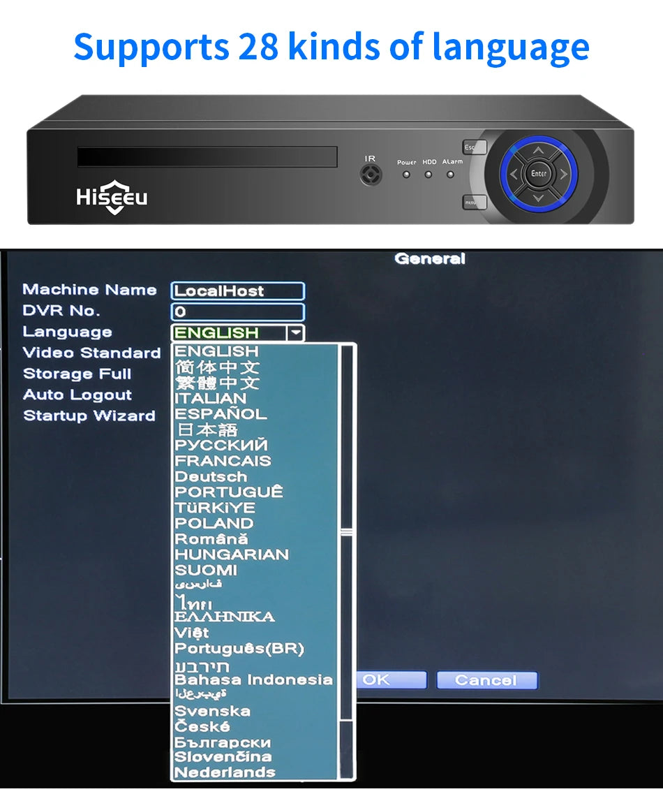 Hiseeu 5MP 3MP 8CH POE NVR Video Audio Record ONVIF CCTV IP Security Surveillance Camera System Kit Set Outdoor House Waterproof