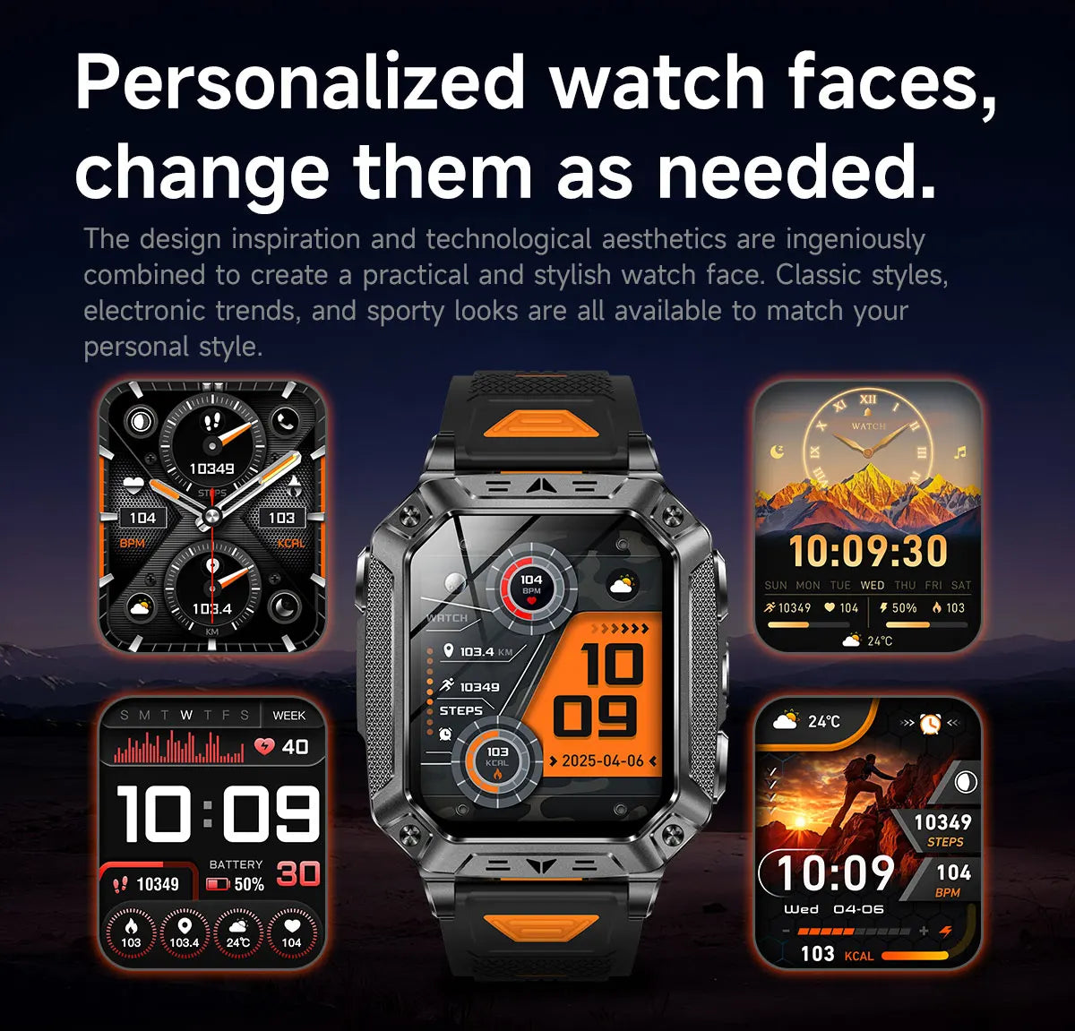 2026 New Military outdoor 1400mAh Battery SmartWatch Men Waterproof Call 2.01" HD AMOLED Sports Heart rate Flashlight Smart Band