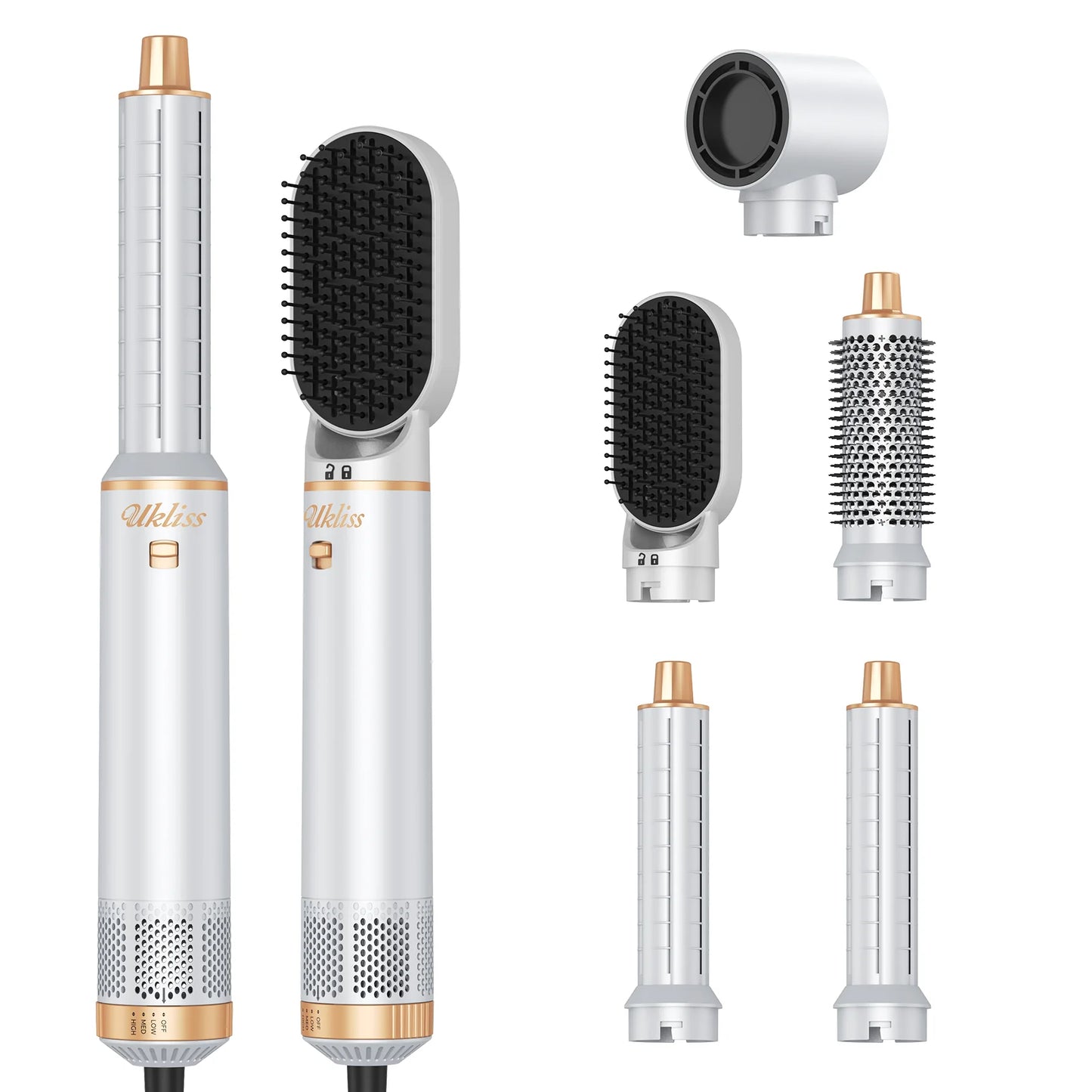 5 in 1 Hair Dryer Hot Comb Set Professional Curling Iron Hair Straightener Styling Tool For Professional Hair Dryer Household