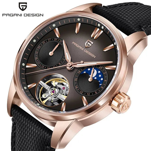 PAGANI DESIGN Tourbillon Men Wristwatch Top Brand 41mm Mechanical Watches Sapphire 100M Waterproof YS021 Gift Watch for Men 2025