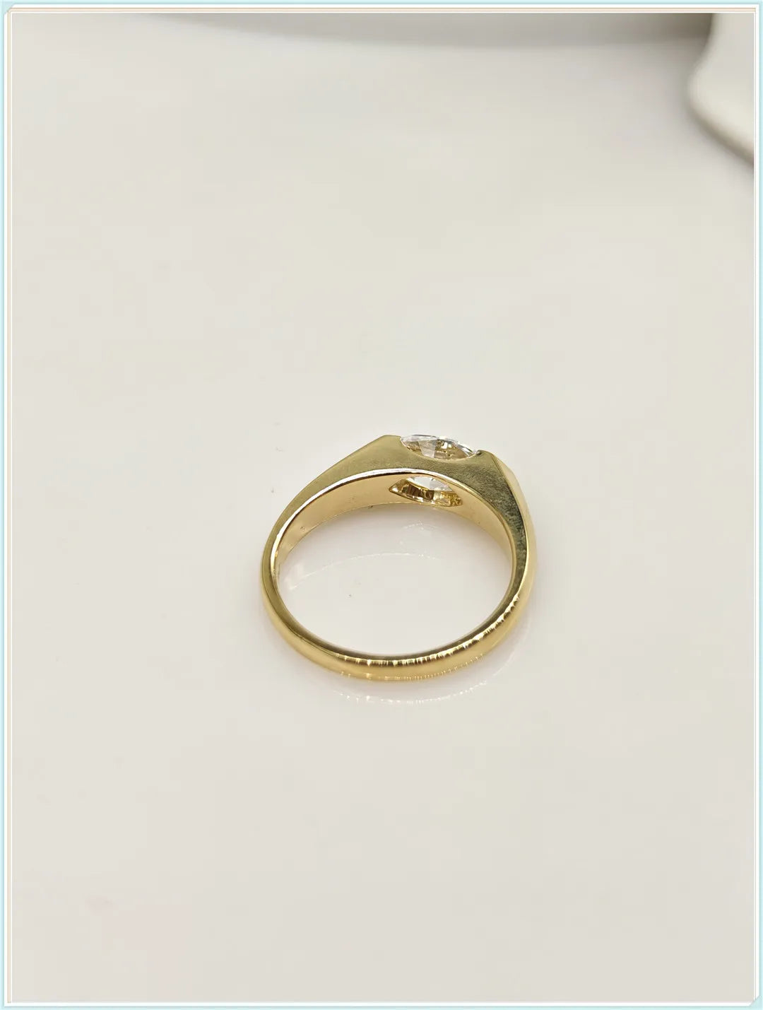 wholesale lab grown HPHT CVD Horse 's-eye cut with IGI certificate diamond lab grown diamond 1ct 14K gold rings Spot goods