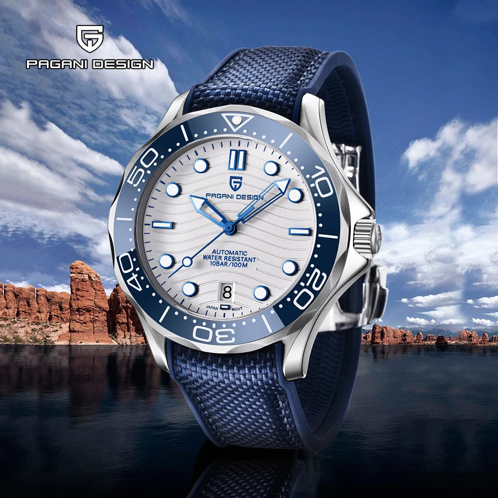 2025 New PAGANI DESIGN 007 Men's Watches Luxury Automatic Watch For Man NH35 Mechanical Wristwatches AR Sapphire Luminous Clock