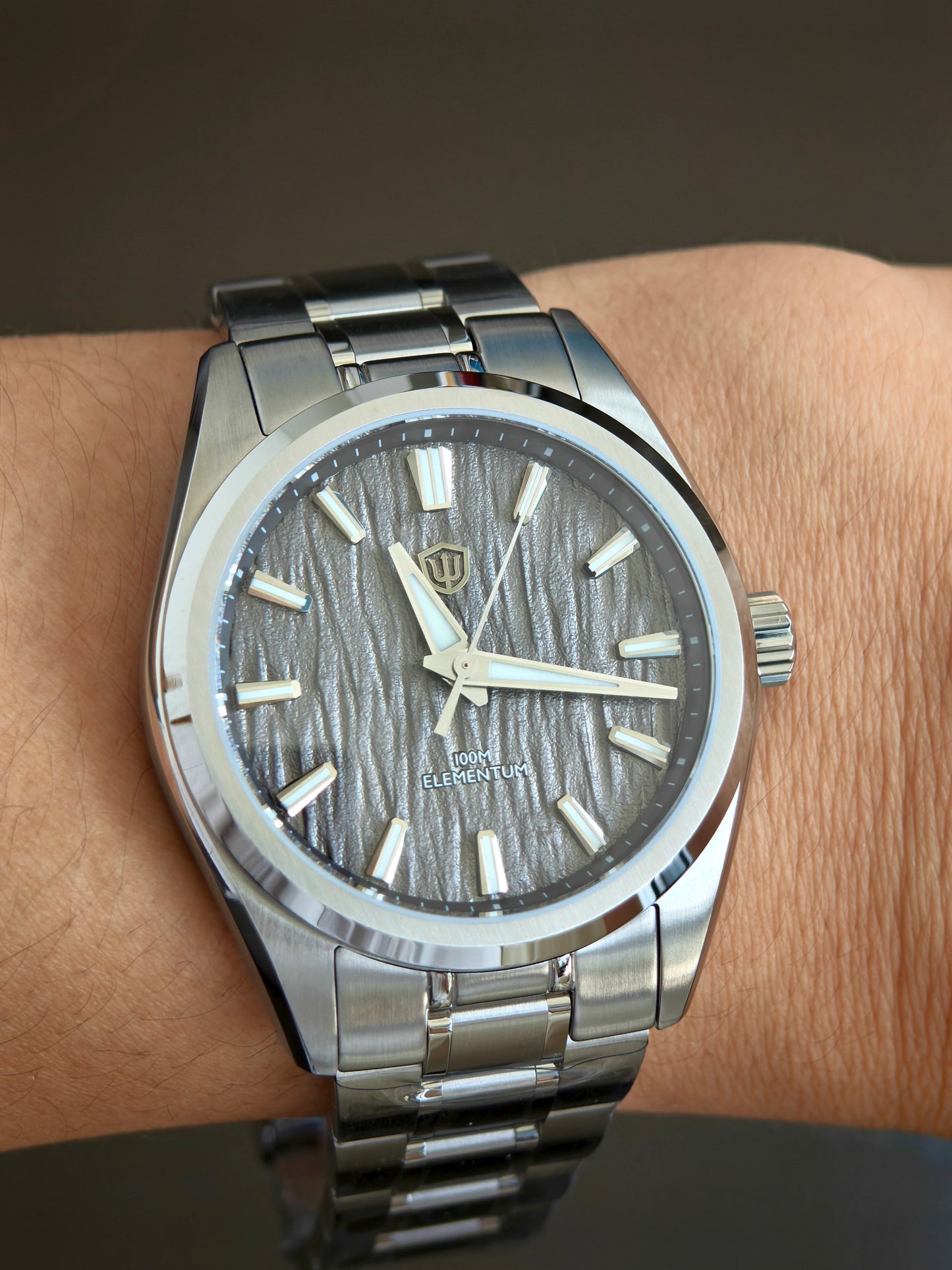 Watchdives WD0003C 38mm Men Watch VH31 Sweep Seconds Quartz Movement Sapphire ice Crack Dial Luminous 10Bar Waterproof Watches