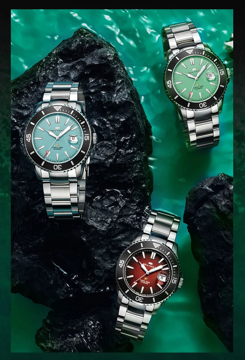 Seagull relogio masculino Men Watch 200m Diving Business Waterproof Fashion Automatic Mechanical Watch Ocean Series 816.32.1523