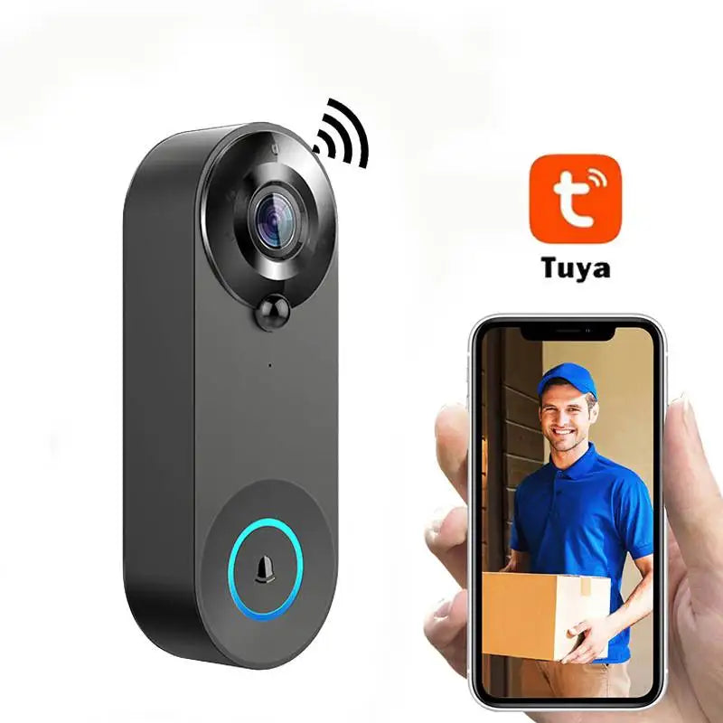 Tuya Doorbell With Camera Wireless Bundle Video Doorbell WIFI HD Outdoor Phone Door Bell Camera Security Video Intercom IR