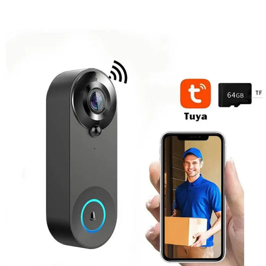 Tuya Doorbell With Camera Wireless Bundle Video Doorbell WIFI HD Outdoor Phone Door Bell Camera Security Video Intercom IR