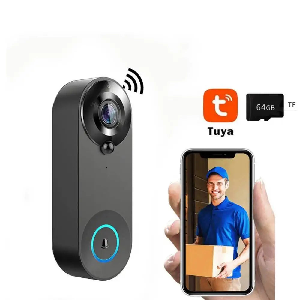 Tuya Doorbell With Camera Wireless Bundle Video Doorbell WIFI HD Outdoor Phone Door Bell Camera Security Video Intercom IR