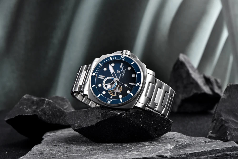 PAGANI DESIGN 2025 New Luxury Men's Watches Mechanical Automatic Watch For Men 200M Diving Wrist watch Stainless Steel+with box