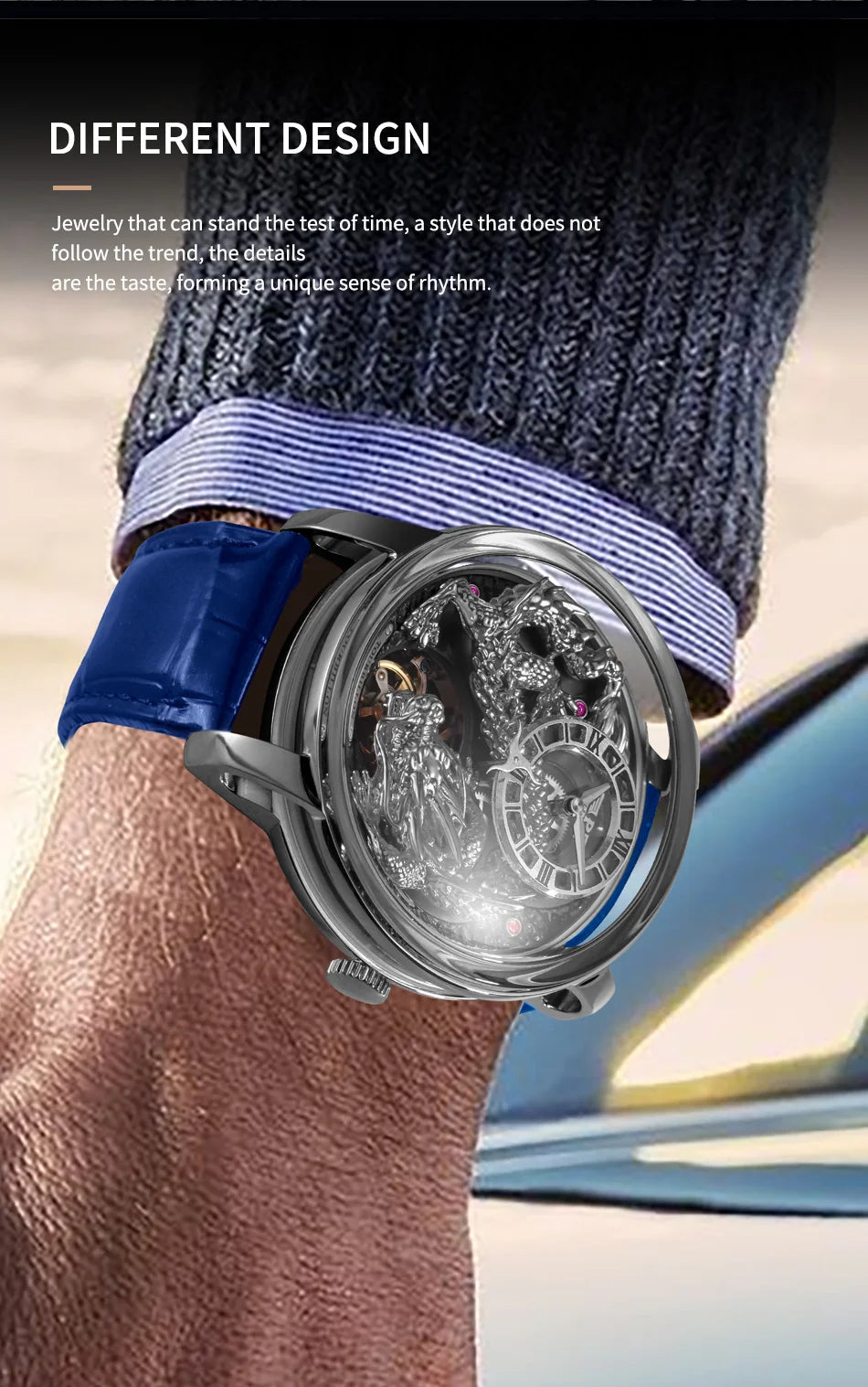 PINDU Develops And Designs New M2797B Automatic Mechanical Watch Men Watches 45.5MM Luxury High-end Quality Wristwatch Men Gift