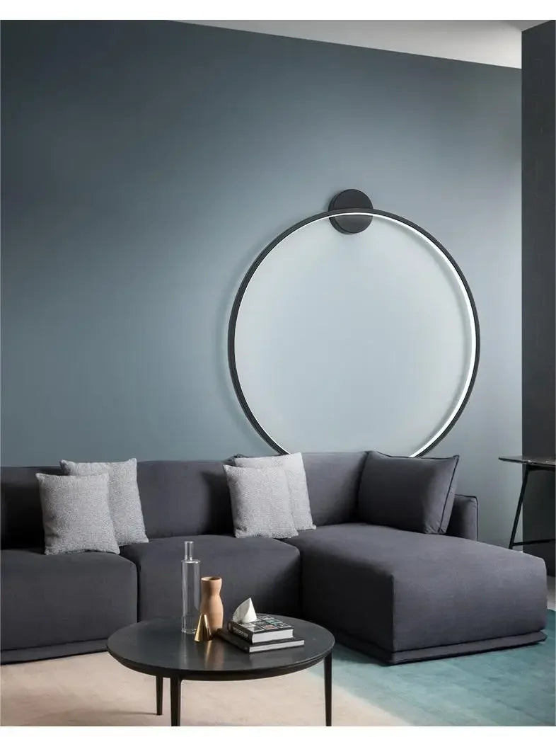 Nordic Minimalist Circle Background LED Wall Lamp Modern livingroom sofa wall lights Hotel Hall Bedside Sconces Light Home decor