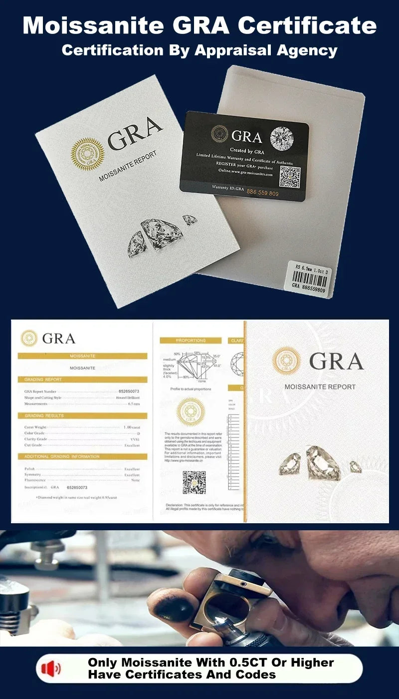 5mm Original Blue and white Moissanite Tennis Bracelets for Women Men Lab Diamond with GRA Wedding Jewelry 925 Sliver Bracelet